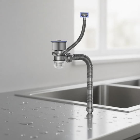 Zeiwohndc Sink Drain Pipe Kit Kitchen Sink Drainage Pipe For Under Sink Plumbing