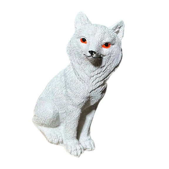 Zeiwohndc Sitting Foxes Figurines Garden Foxes Decors Foxes Statue Sculptures Ornament