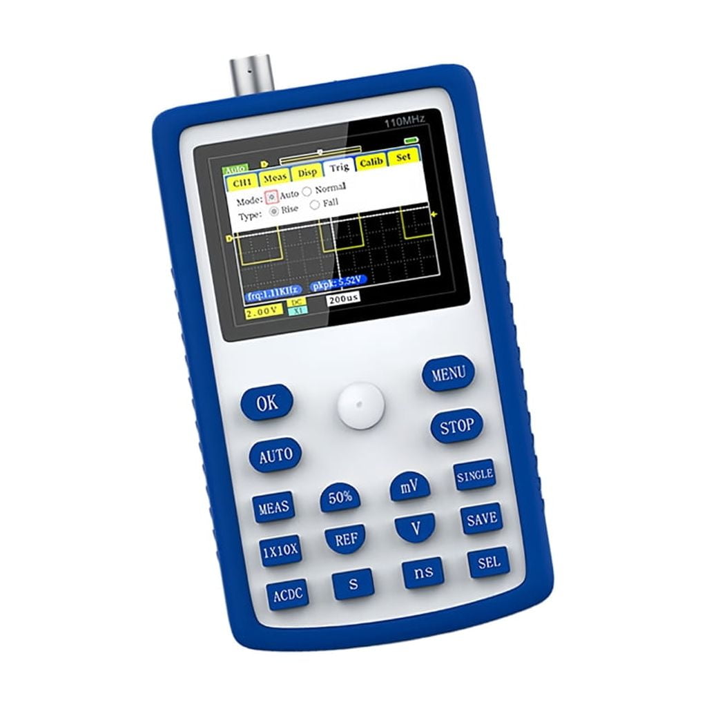 Zeiwohndc Small Easy Carry Oscilloscope Meter Featuring ABS Construction for Field Use