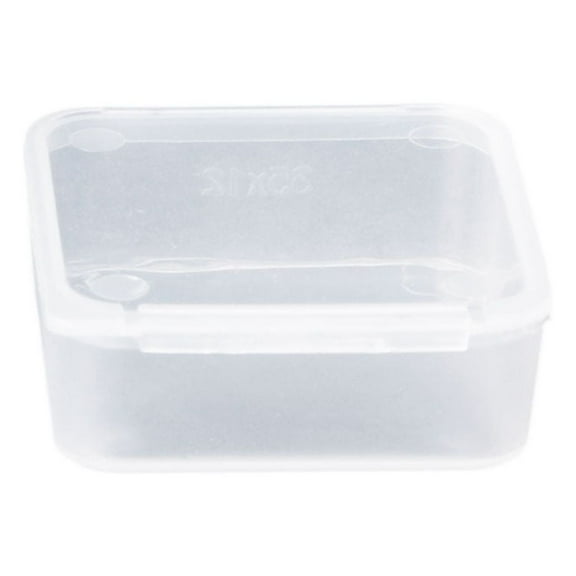 Zeiwohndc Small Square Clear Storage Box Transparent Container Display for Case