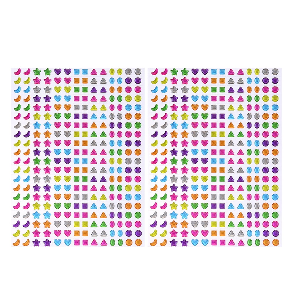Zeiwohndc Small Sticker Reusable Tiny Sticker Scrapbooking Decorative ...