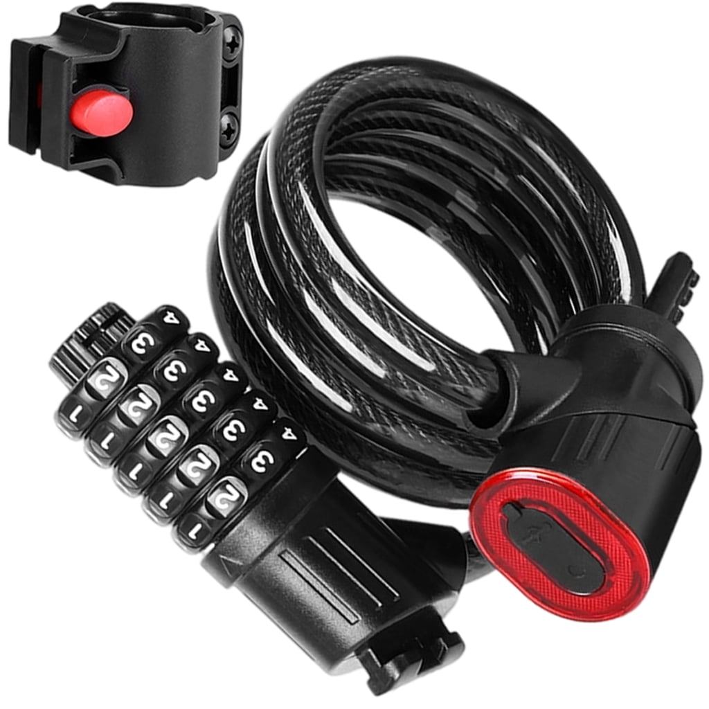 Zeiwohndc Smarted Light Rechargeable Bike Lock With Automatic Light For Cycling Safety