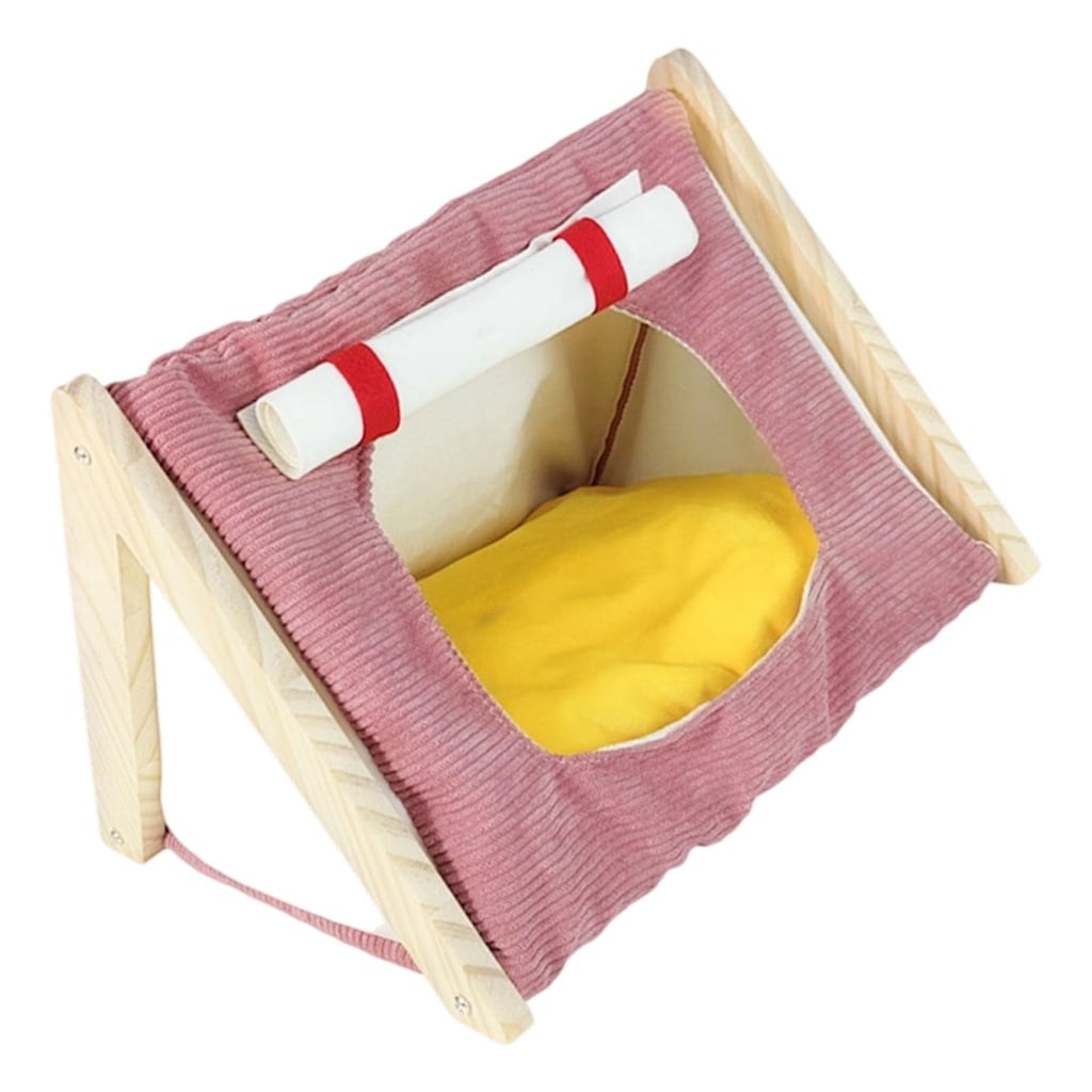 Zeiwohndc Soft Hamster Toy Bed Cage Toy Winter Bed Habitat for Other Small Animals