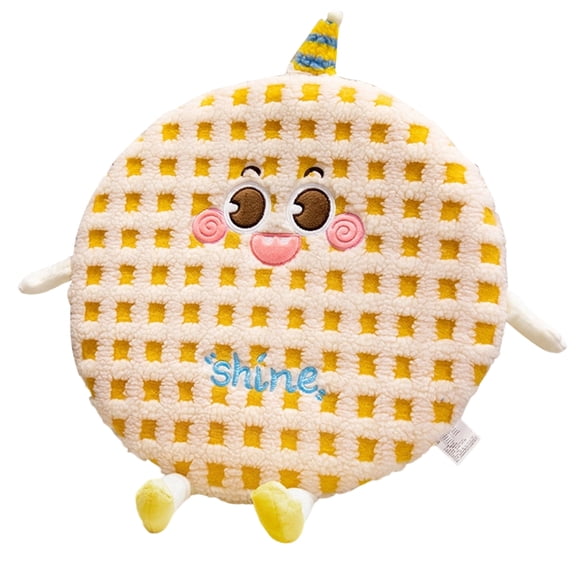 Zeiwohndc Soft Lamb Wool Memory Foam Seat Cushion Cartoon Nonslip Bottom Home Office Use