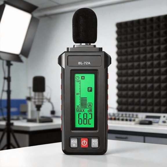 Zeiwohndc Sound Level Monitor With Average Mode And Sensitive Microphone