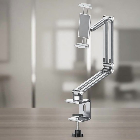 Zeiwohndc Space Saving Tablets Arm Stand For 4 To 12.9inch Gadgets Full Motion Design