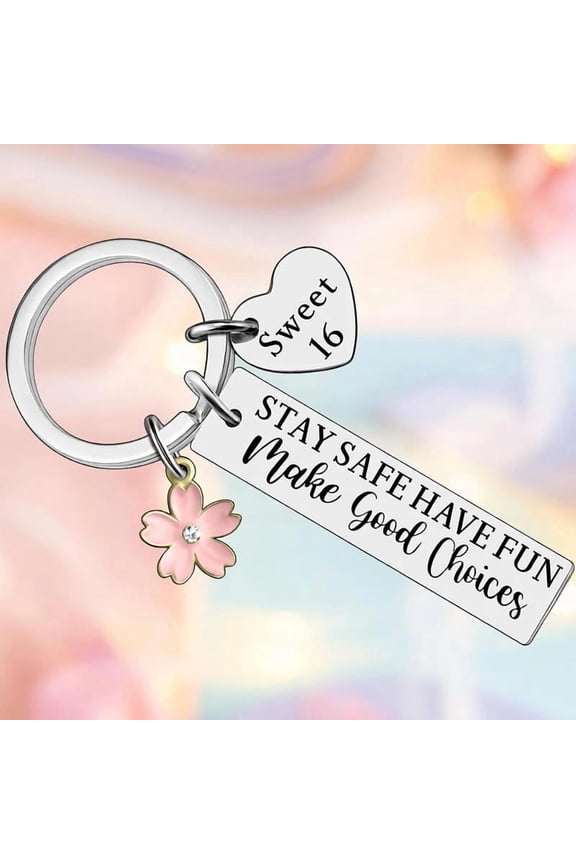 Stainless Steel Best Friend Keychain Engraved Not Sisters By Blood For Women