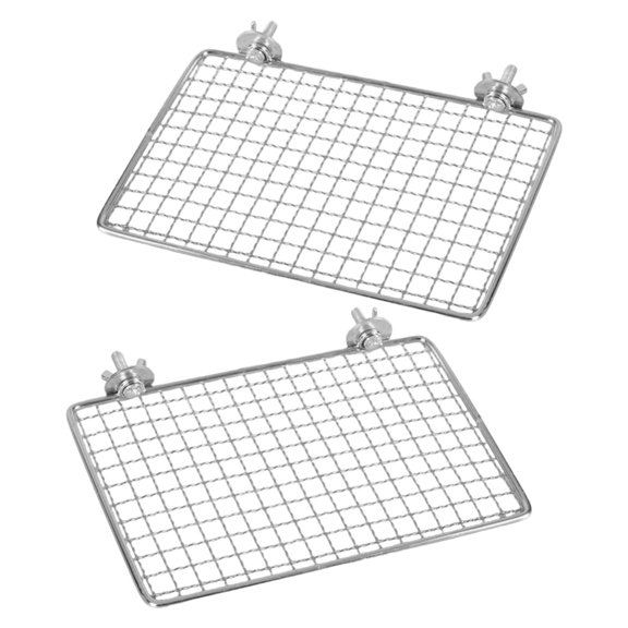 Zeiwohndc Stainless Steel Bird Perch Resting Platform Multiuse Bird Claw Trimming Stand
