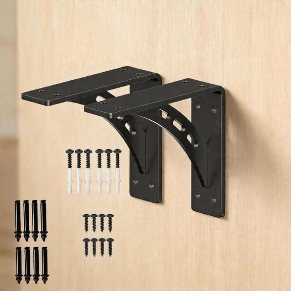 Zeiwohndc Sturdy Metal Triangle Bracket Metal Mantel Brackets Perfect for Wall Mounted