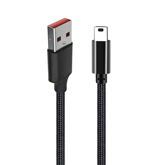 Zeiwohndc SturdyMini USB Cable Braided USB 2.0 to Mini B Data Charging Cord for Dashcam