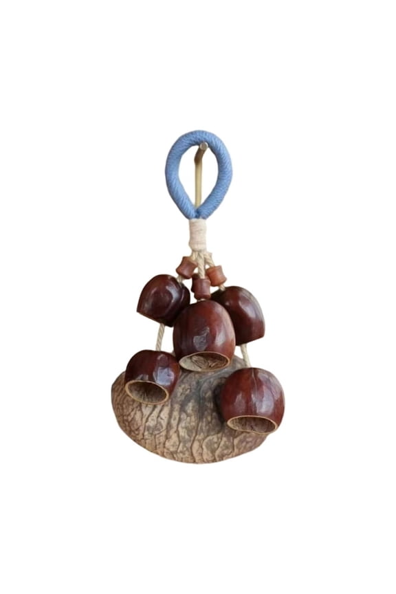 Sustainable Handmade Seedpod Keychain Decorative Wind Chime Accessory Gift