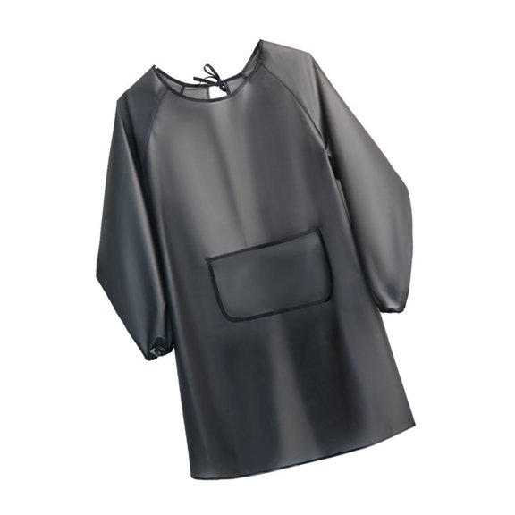 Zeiwohndc TPU Protective Apron Water Resistant Oil Proof Wear for Food Service Workers