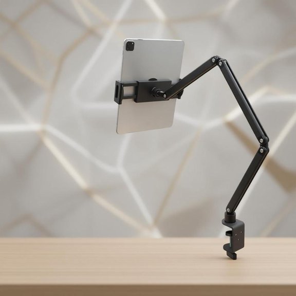 Zeiwohndc Tablets Arm Mount With Ball Joint For Laptops And Ereaders Up To 13.9Inches