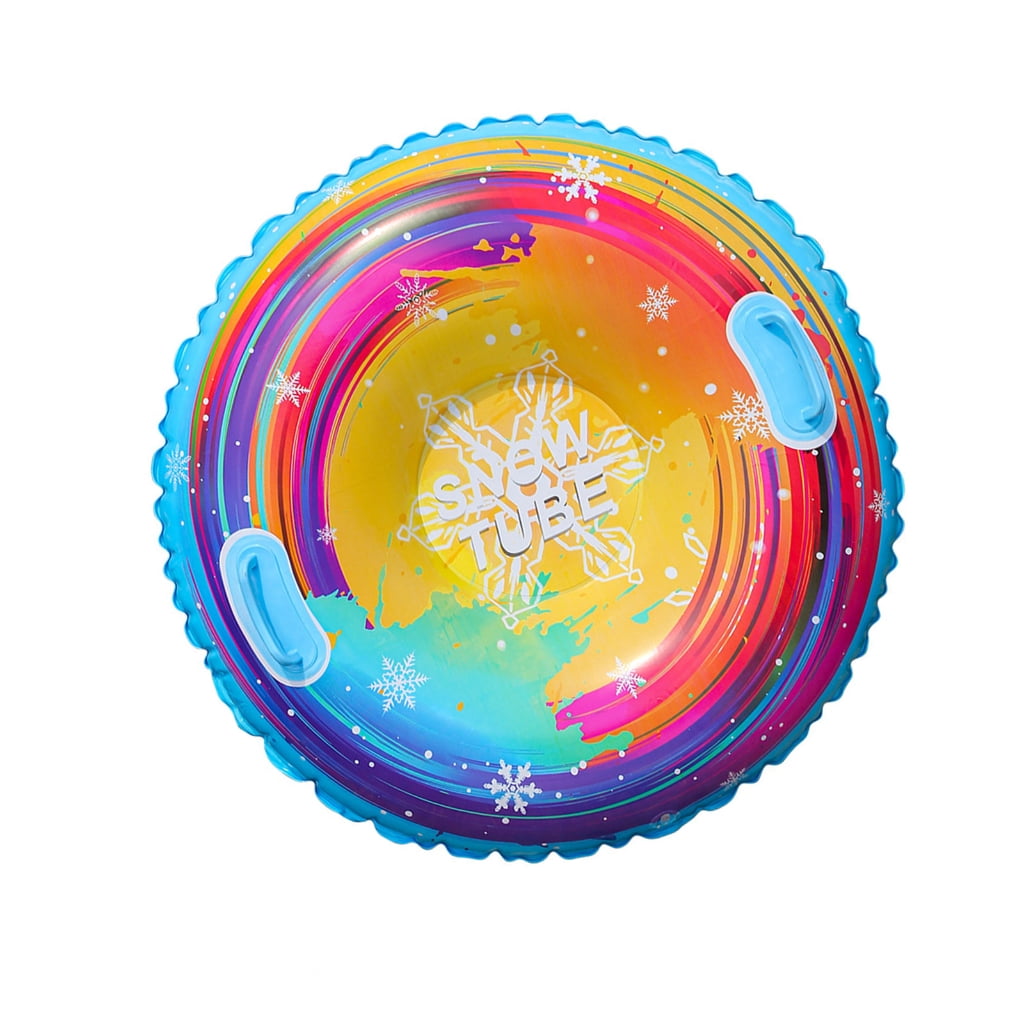 Zeiwohndc Thickened Snow Sled Inflatable Snow Tube Sled Winter Snow Sledding Toy