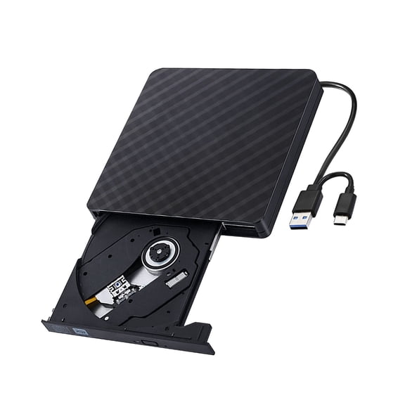 Zeiwohndc Thin External Disk Player With USB C And USB3.0 Port Noise Reduces