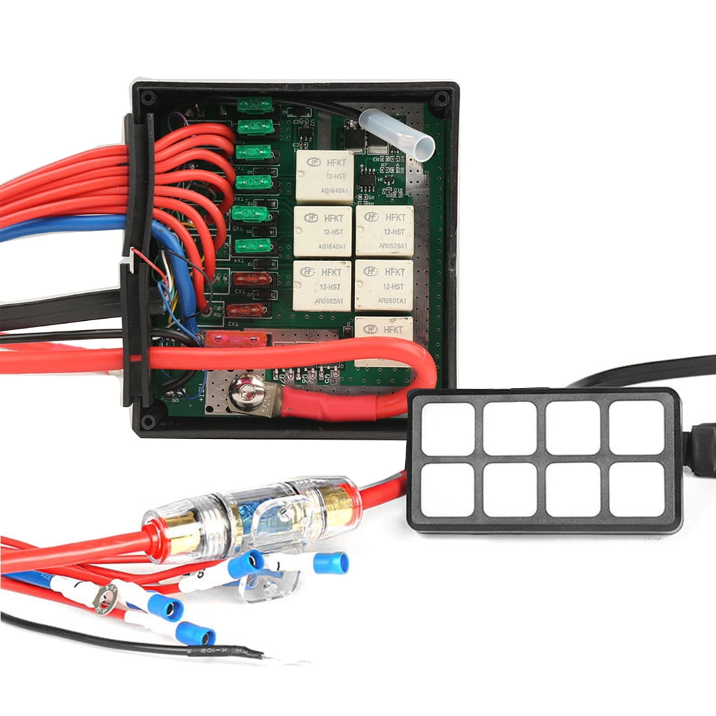 Zeiwohndc Toggle Switch Panel Kit Automatic Dimmable On-Off 8 Circuit ...