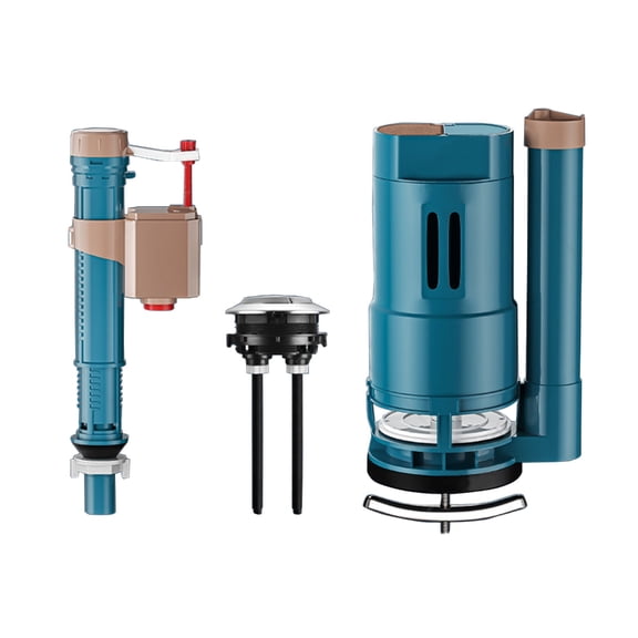 Zeiwohndc Toilet Split Push Button Water Outlet Valves Toilet Cistern Inlet Valves