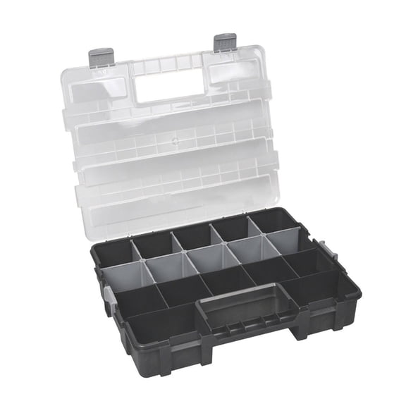 Zeiwohndc Tool Box Organizer Interlocking Black Small Part Organizer for Fastener Part