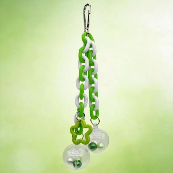 Zeiwohndc Transparent Ball Bird Chew Toy For Parrots Boredom Relief Mental Stimulation