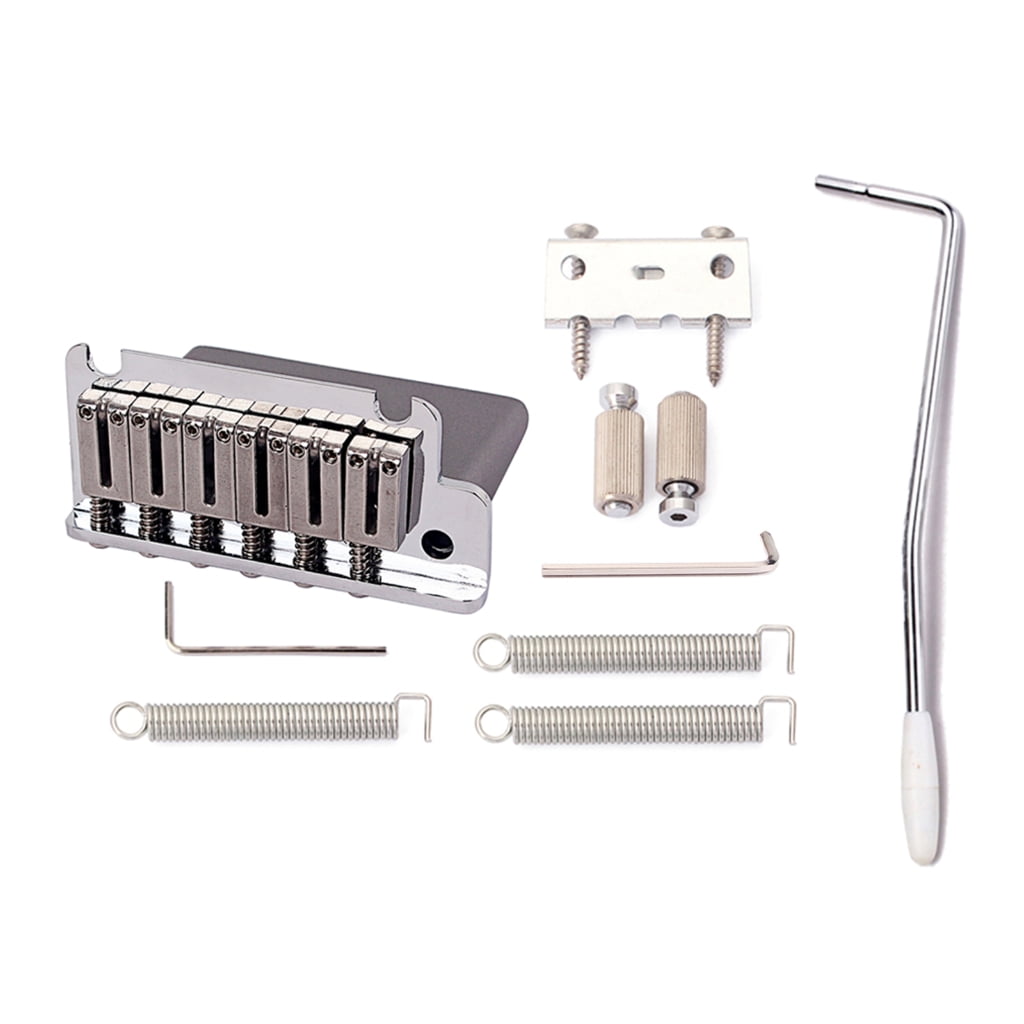 Zeiwohndc Tremolo Bridge Set for Electric Guitar Replacement Parts