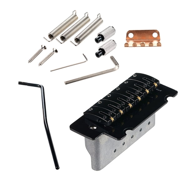Zeiwohndc Tremolo Bridge System 6 String Guitar Mounting Hardware Metal Texture