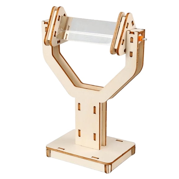 Zeiwohndc Triangular Prism Wooden Stand Set Light Reflection Demonstrations Tool