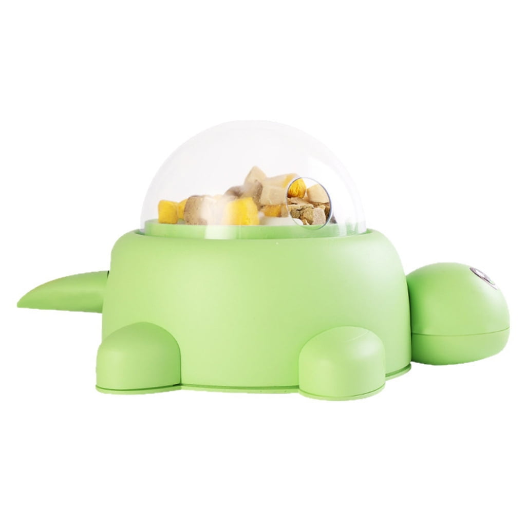 Zeiwohndc Turtles Leak Feeder Rotating Dog Bowl Slow Feeder Toy Auto Dispenser