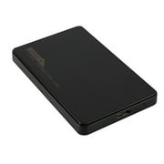 Zeiwohndc USB 3.0 Sata 2.5" Hard Drive Enclosure External HDD Case 5Gbps Support Max 6