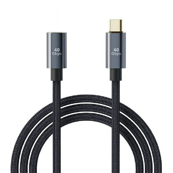 Zeiwohndc USB C Extension Cable USB-C Type-C 100W 40Gb Fast Charging Data Audio Adapter