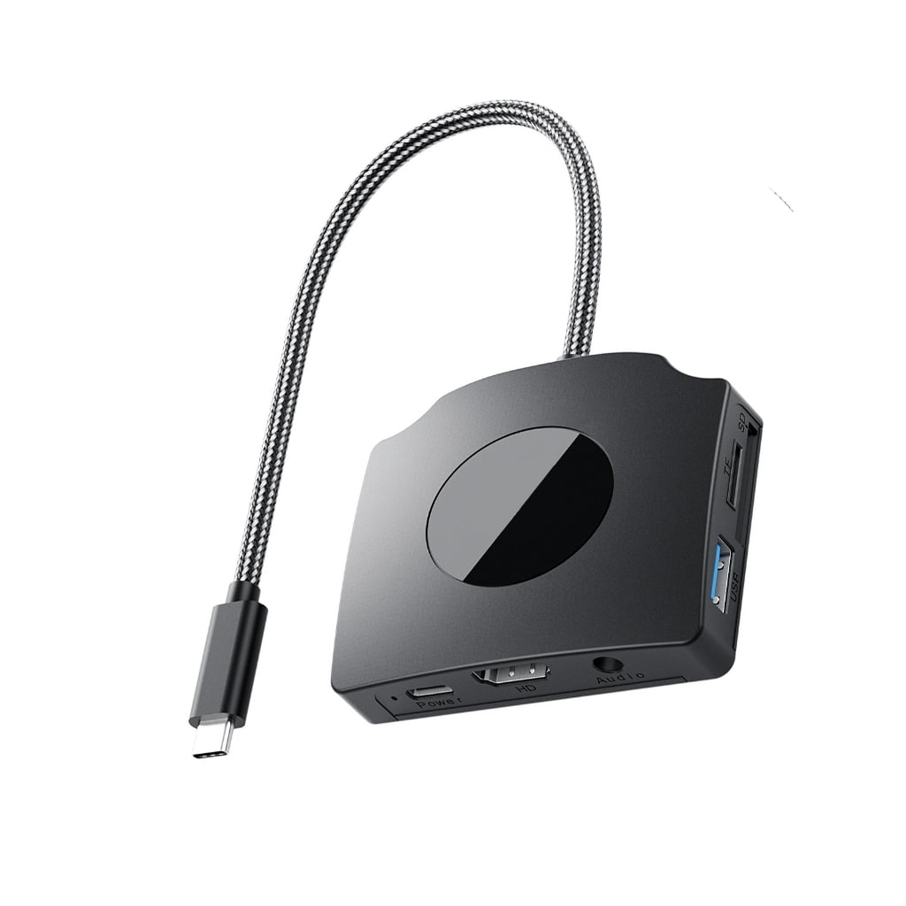Zeiwohndc USB C Hub 100W Power Delivery USB C to HDTV Multiport Adapter 2 USB3.0 Port