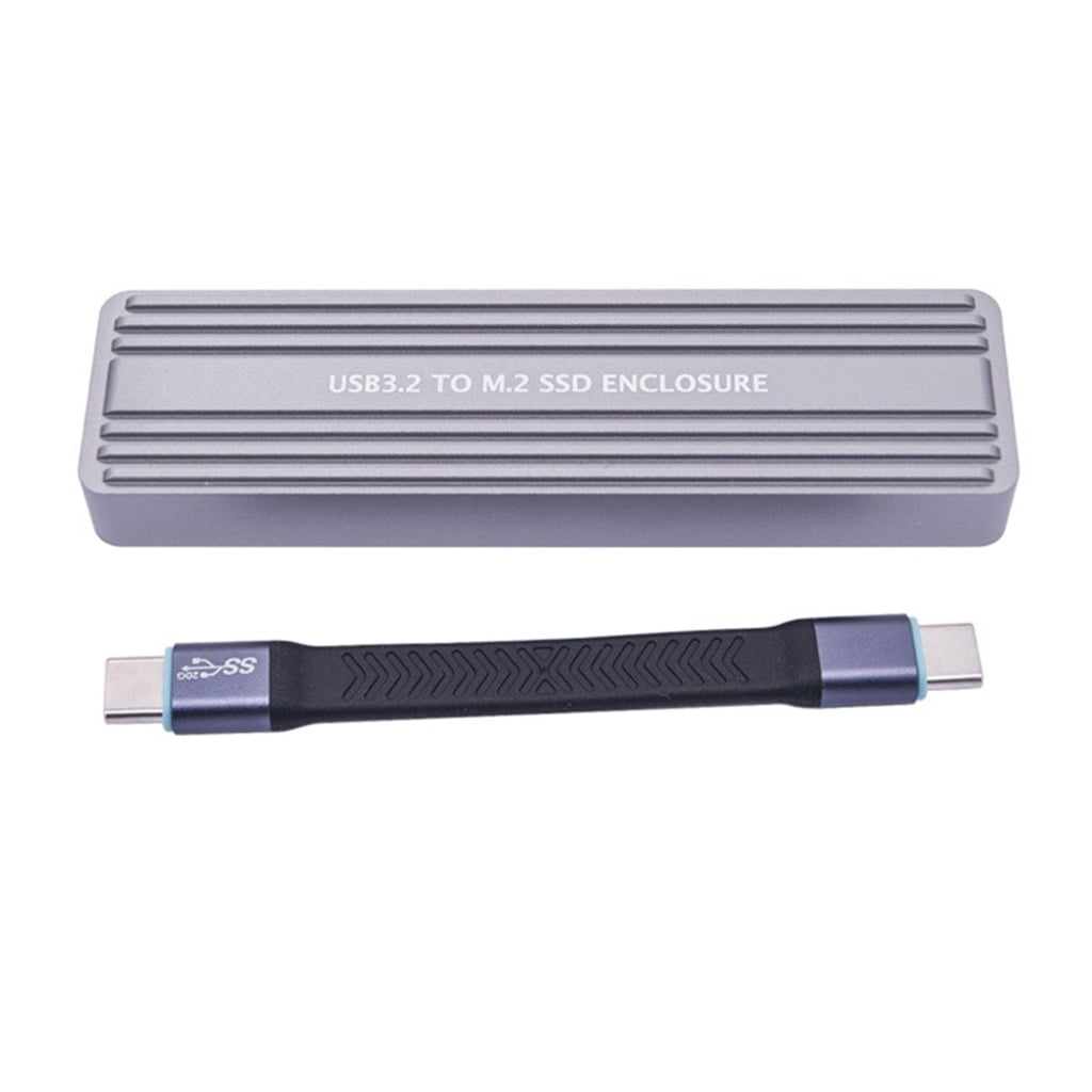 Zeiwohndc USB C M.2 SSD Enclosure For NVME And NGFF 2242 2280 SSDs, Aluminum Toolless