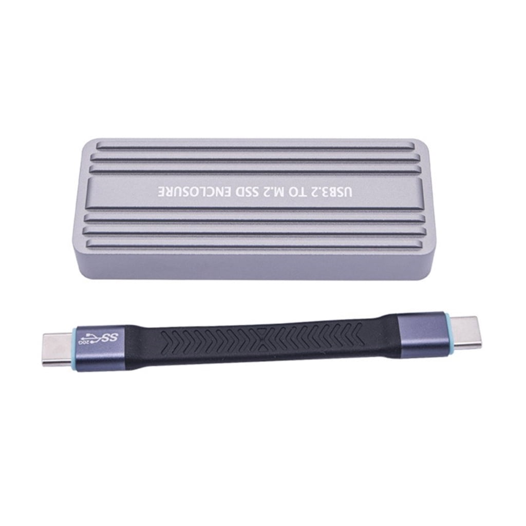 Zeiwohndc USB C M.2 SSD Enclosure For NVME And NGFF 2242 2280 SSDs, Aluminum Toolless