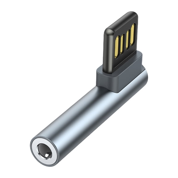 Zeiwohndc USB to 3.5mm Audios Adapter for Headphones and Microphones Plugs and Play