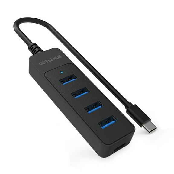 Zeiwohndc USB3.0 Adapter Hub 4 Port Data Expansion Fast Speed for Office Efficiency