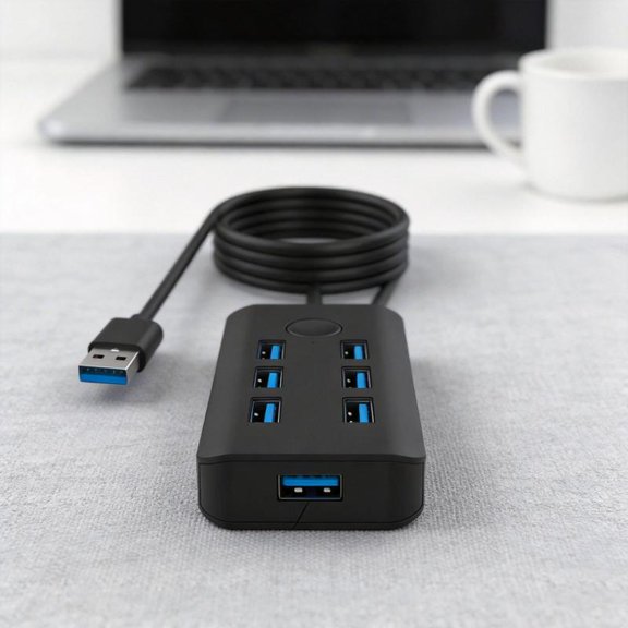 Zeiwohndc USB3.0 Dock With 1 Button Screen Lock For Secure Data Protections USB/Rj45