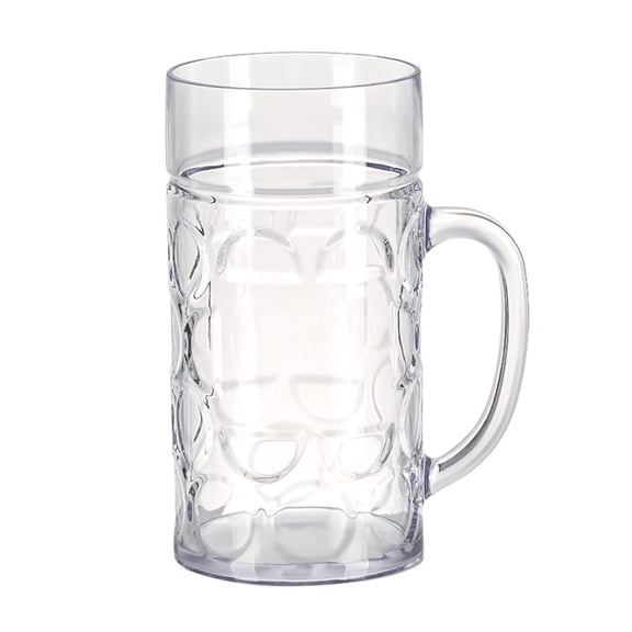Zeiwohndc Unbreakable Plastic Beer Mug Coffee Water Mug Kitchen Drinkware Champagne Cup