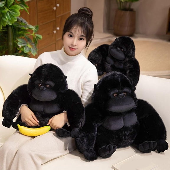 Zeiwohndc Unique Gorillas Themed Home Accent Pillow Soft Comfortable Stuffed Animal Toy