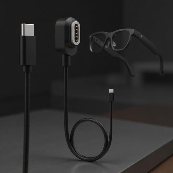 Zeiwohndc Universal Fast Charge Cable For Glasses Featuring Magnetic Connector