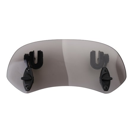 Zeiwohndc Universal Motorcycle Cruiser Windshield Windscreen with Mounting Kit