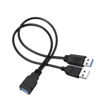 Zeiwohndc Usb 3.0 One To Two Extension Cable Usb Computer One To Two Power Splitter
