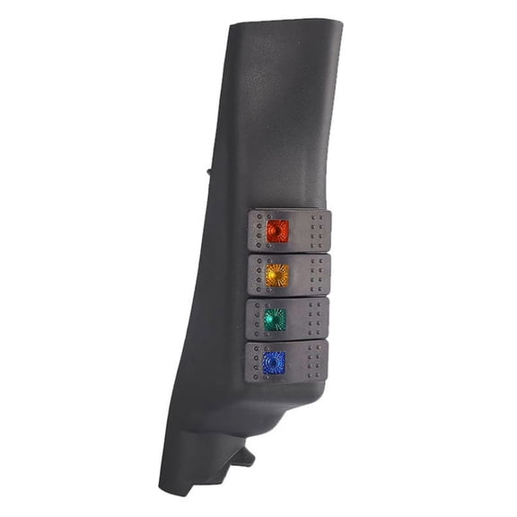 Zeiwohndc Vehicle Car A-Pillar Switch Panel Combination On Off with 4 LED for JK 11-2017
