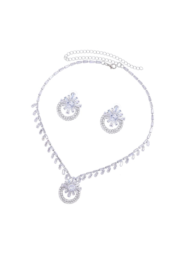Versatile Matching Jewelry Set With Dazzling Stones Perfect Formal Casual Outfits