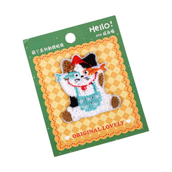 Zeiwohndc Vibrant Stitched Animal Patches Fade Resistant Polyester Sticker For Art Work
