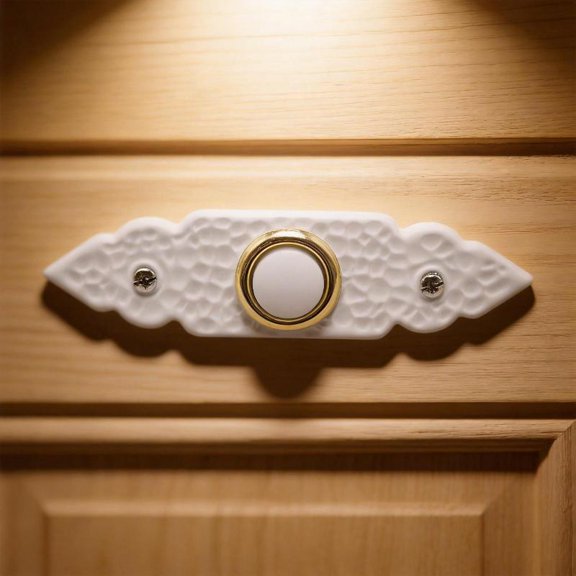 Zeiwohndc Wall Mounted Doorbell Switches LED Lighted Doorbell Push Button Replacement