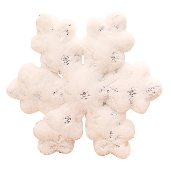 Zeiwohndc Warm Snowflake Shape Pillow Providing Warmth During Cold Season