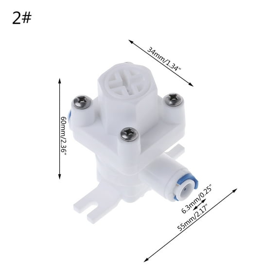 Zeiwohndc Water Purifier Pressure Reducing for Valve RO System 1/4" 3/8" Hose Quick Connec