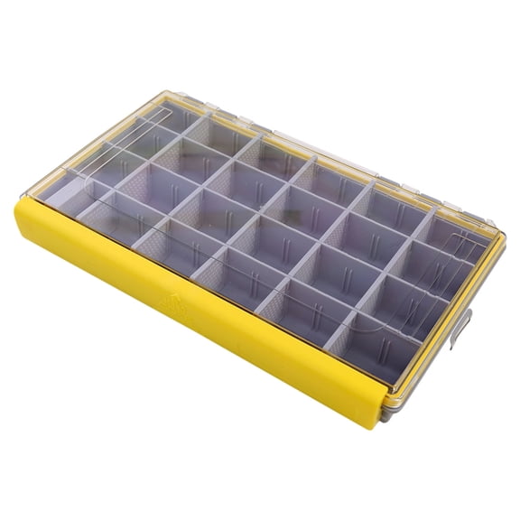 Zeiwohndc Waterproof Organizers Storage Box with Removable Divider Lure Clear Lid Tray