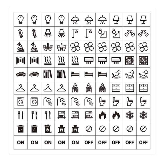 Zeiwohndc Waterproof Switchs Panel Labels for Kitchen Home Light Switchs Label Sticker