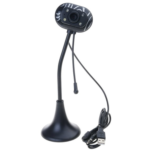 Zeiwohndc Webcam USB Rotatable 360 Degrees with Clear Sound Microphones for Computer