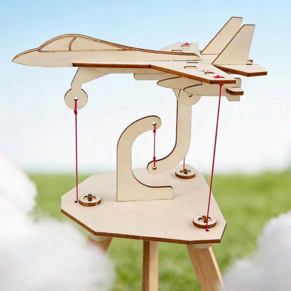 Zeiwohndc Wood Suspension Aircraft Model Set Mechanics Experiment Demonstration Tool